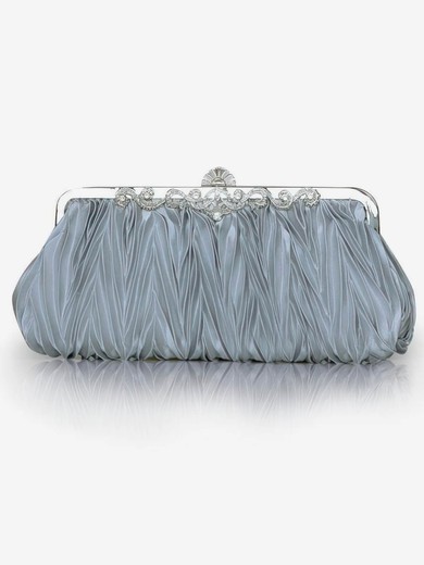 Black Silk Wedding Crystal/ Rhinestone Handbags #UKM03160210