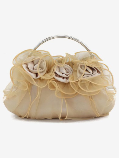 Black Silk Wedding Flower Handbags #UKM03160219