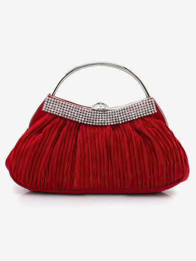 Black Silk Wedding Crystal/ Rhinestone Handbags #UKM03160222