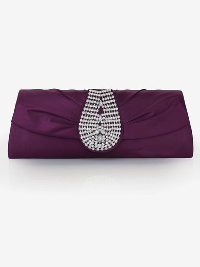 Black Silk Wedding Crystal/ Rhinestone Handbags #UKM03160231