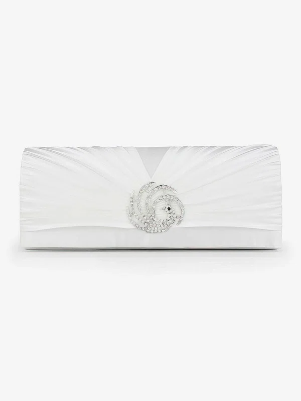 Black Silk Wedding Crystal/ Rhinestone Handbags #UKM03160233