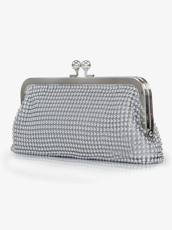 Silver Crystal/ Rhinestone Ceremony & Party Crystal/ Rhinestone Handbags #UKM03160234