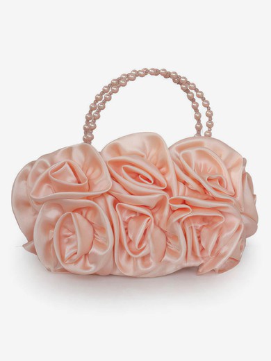 Black Silk Wedding Flower Handbags #UKM03160238