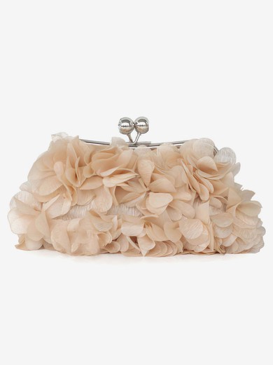 White Silk Wedding Flower Handbags #UKM03160244