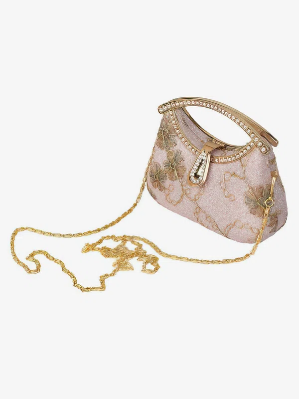 Gold Metal Ceremony & Party Crystal/ Rhinestone Handbags #UKM03160245