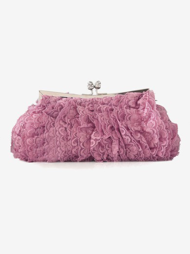 White Lace Wedding Metal Handbags #UKM03160260