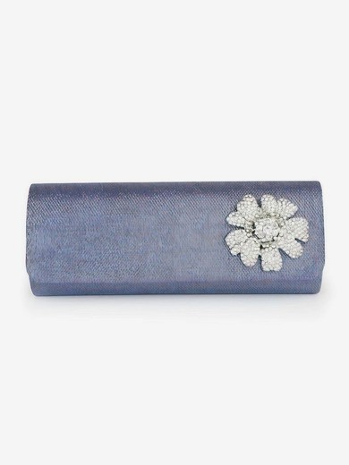 Blue Sparkling Glitter Casual & Shopping Flower Handbags #UKM03160285