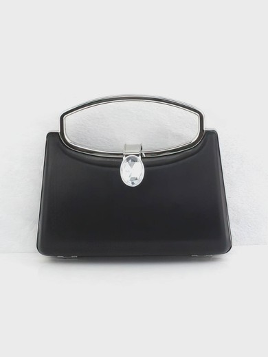 Black PU Casual & Shopping Metal Handbags #UKM03160290