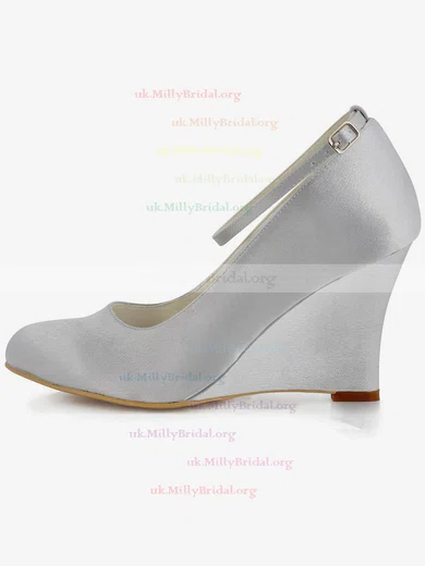 Grey wedges best sale closed toe