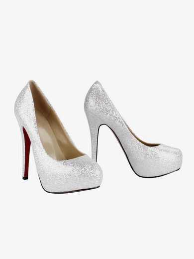 Women's Multi-color Suede Platform/Pumps with Sparkling Glitter #UKM03030216