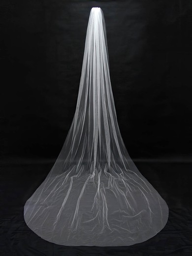 One-tier Ivory/White Cathedral Bridal Veils #UKM03010104