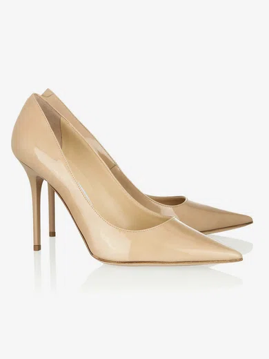 Women's Camel Patent Leather Closed Toe #UKM03030311