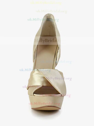 Champagne store satin pumps