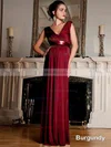 Affordable V-neck Chiffon with Sashes/Ribbons Empire Bridesmaid Dresses #UKM01012638