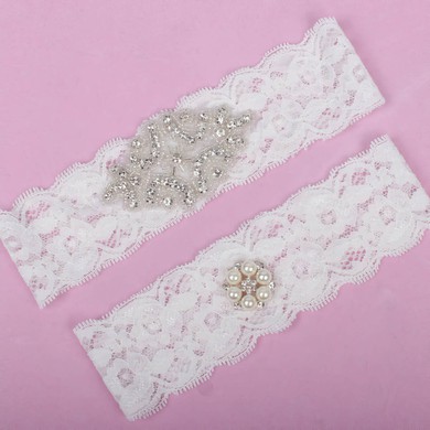 Lace Garters with Pearl/Crystal #UKM03090001