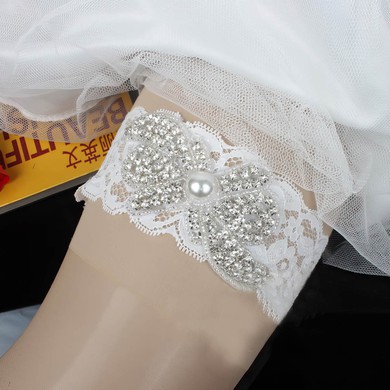 Lace Garters with Imitation Pearls/Crystal #UKM03090024