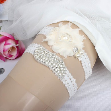 Elastics Garters with Lace/Flower/Pearl/Crystal #UKM03090039