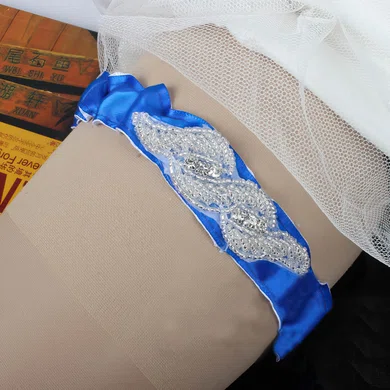 Polyester Garters with Beading/Crystal #UKM03090049