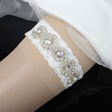 Lace Garters with Beading/Crystal #UKM03090055