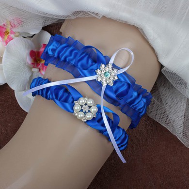 Satin Garters with Pearl/Crystal #UKM03090068