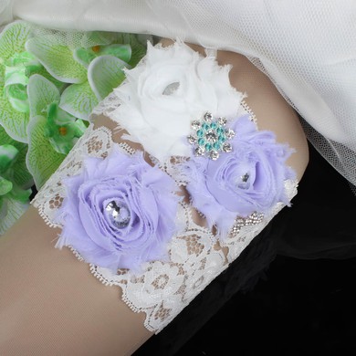 Lace Garters with Flower/Crystal #UKM03090079