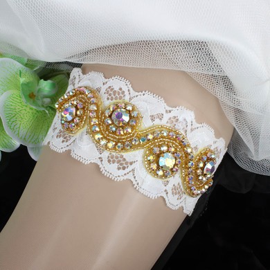 Lace Garters with Beading/Crystal #UKM03090081