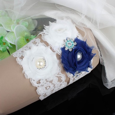 Lace Garters with Flower/Pearl/Crystal #UKM03090084