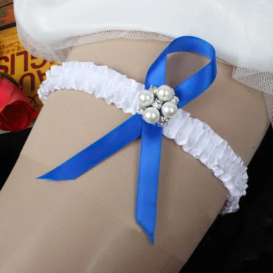 Elastics Garters with Pearl/Crystal #UKM03090086