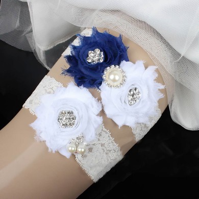 Lace Garters with Flower/Pearl/Crystal #UKM03090090