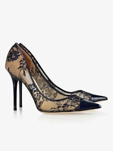 Black lace sale pumps womens shoes