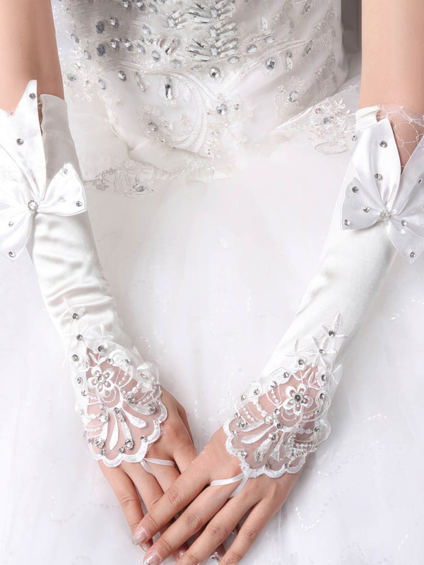 White lace hand clearance gloves