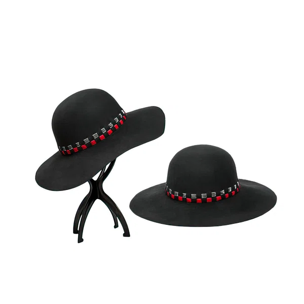 Black Wool Bowler/Cloche Hat #UKM03100017