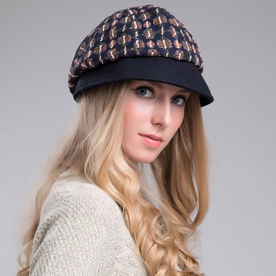 Black Wool Bowler/Cloche Hat #UKM03100026
