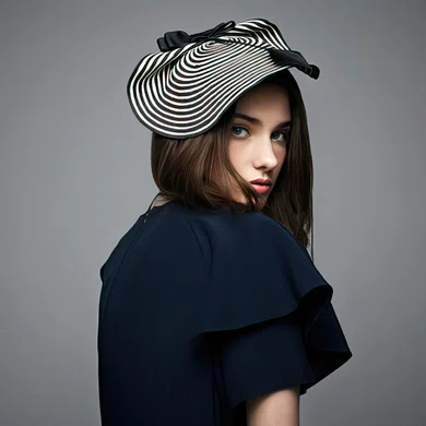 Black Papyrus Fascinators #UKM03100027