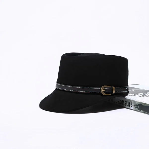 Black Wool Bowler/Cloche Hat #UKM03100050