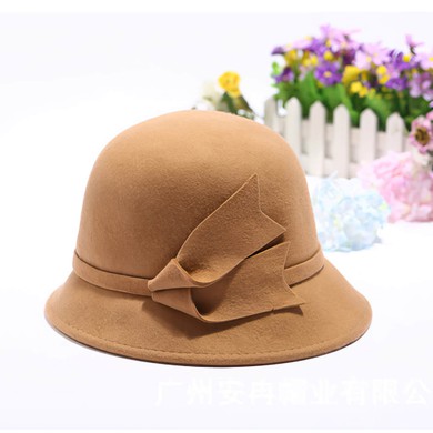 Black Wool Beret Hat #UKM03100051