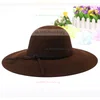 Black Wool Floppy Hat #UKM03100058