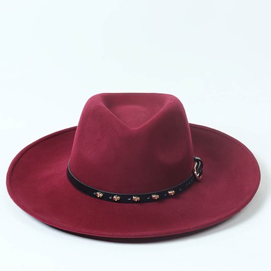 Black Wool Bowler/Cloche Hat #UKM03100060