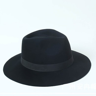 Black Wool Bowler/Cloche Hat #UKM03100068