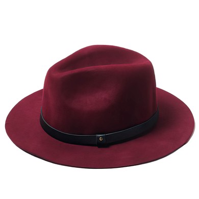 Black Wool Bowler/Cloche Hat #UKM03100069