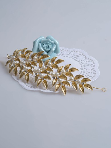 Light Gold Alloy Headbands #UKM03020054