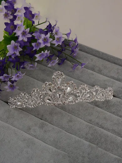 White Alloy Tiaras #UKM03020180
