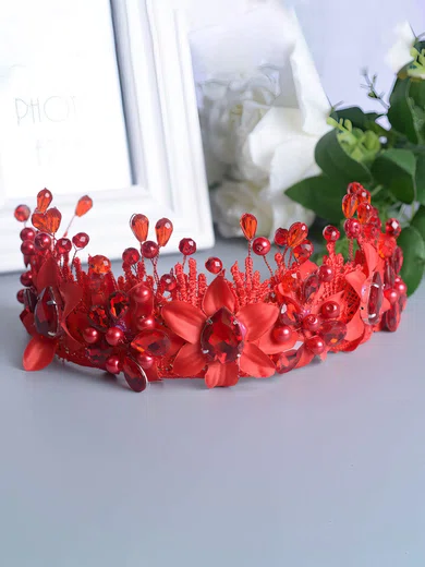 Red Crystal Headbands #UKM03020189