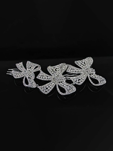Silver Alloy Hairpins #UKM03020248