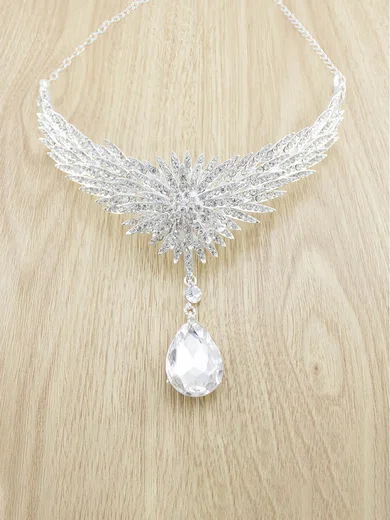 Silver Alloy Forehead Jewelry #UKM03020256