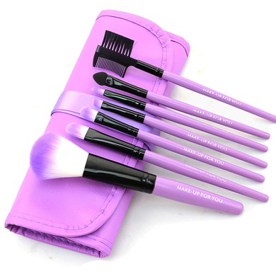 Artificial Fibre Travel Makeup Brush Set in 7Pcs #UKM03150002
