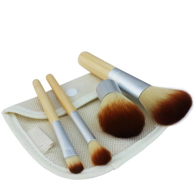 Nylon Travel Makeup Brush Set in 4Pcs #UKM03150010