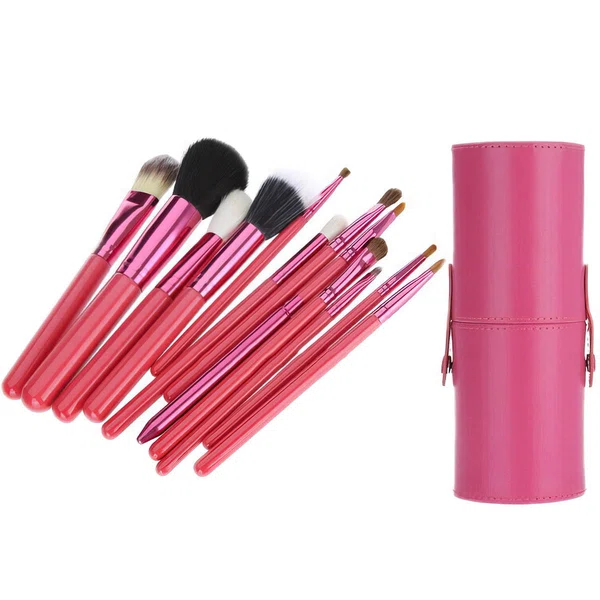 Nylon Professional Makeup Brush Set in 12Pcs #UKM03150012