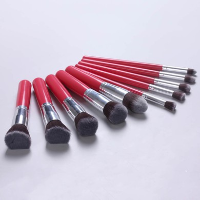 Nylon Professional Makeup Brush Set in 10Pcs #UKM03150060