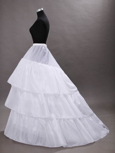 Nylon/Taffeta Ball Gown Slip 3 Tiers Petticoats #UKM03130033